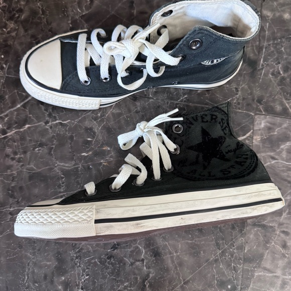 Converse Dual-Tone High-Tops in Black - Picture 3 of 6